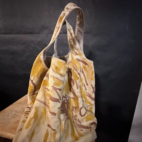 Victoria's Secret Vintage Large Tote Bag Tapestry Canvas Desert Camo Camouflage - Picture 3 of 9